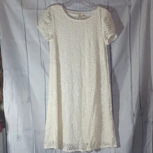 Tacera cream color lace dress